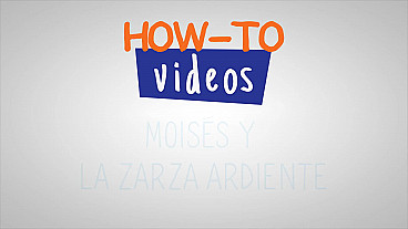 Moisés y la zarza ardiente - Paso a paso