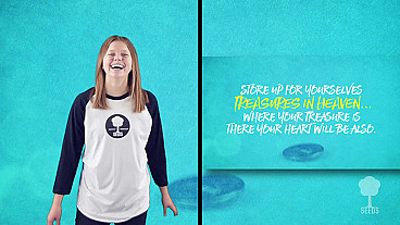 Treasure With Hand Motions (Matthew 6:20-21)