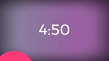 Video de cuenta regresiva rosa y morado