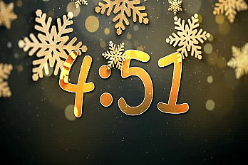 Golden Snowflake Countdown