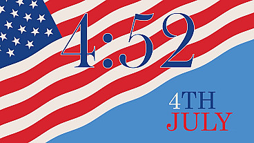 4th of July American Flag Countdown