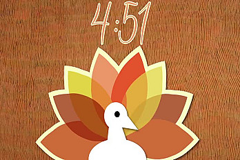 Fall Thanksgiving Turkey Countdown
