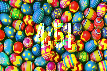 Colorful Easter Egg Countdown